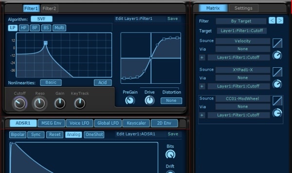 KV331 Audio Synthmaster V2.9 モジュレーション操作が分かりづらい